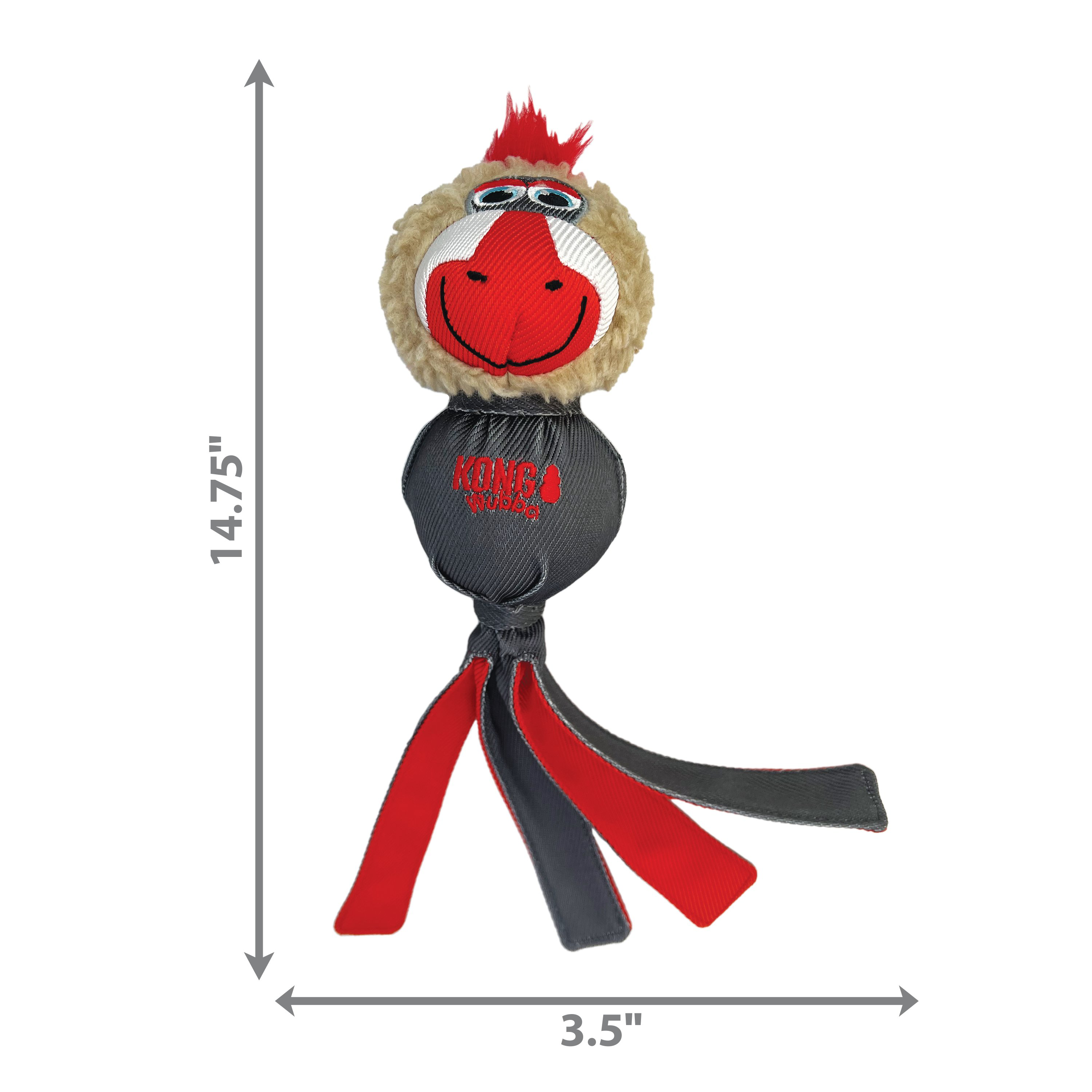 KONG - Jouet Peluche  Wubba Zoo Mandrill pour Chiens Image num&eacute;ro 3