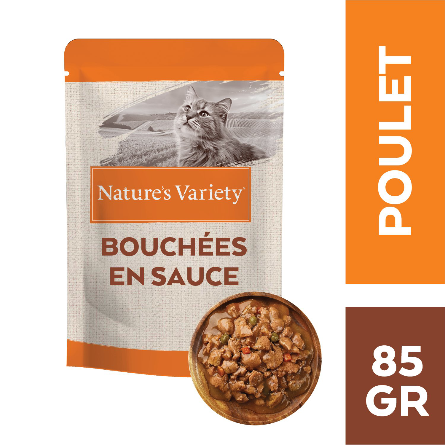 Nature's Variety - Bouch&eacute;es en Sauce au Poulet pour Chats - 85g Image num&eacute;ro 2