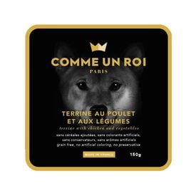 Comme Un Roi - Terrine au Poulet et aux Légumes pour Chien - 150g