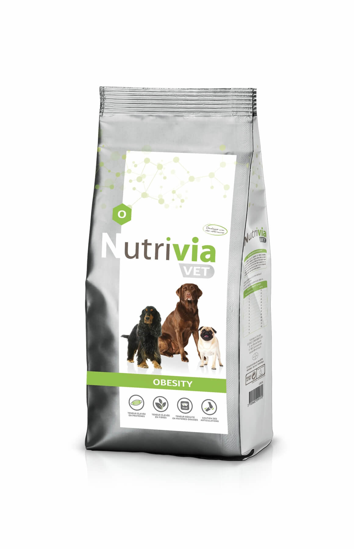 Nutrivia Vet - Croquettes Obesity pour Chiens - 1,5Kg Image num&eacute;ro 1