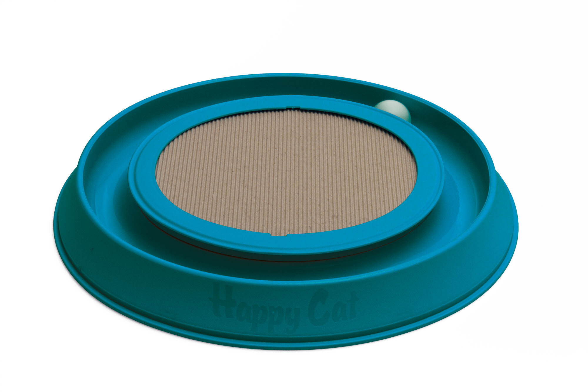 Animalis - Jouet Attrape Balle Griffoir Happycat pour Chat Bleu Image num&eacute;ro 1