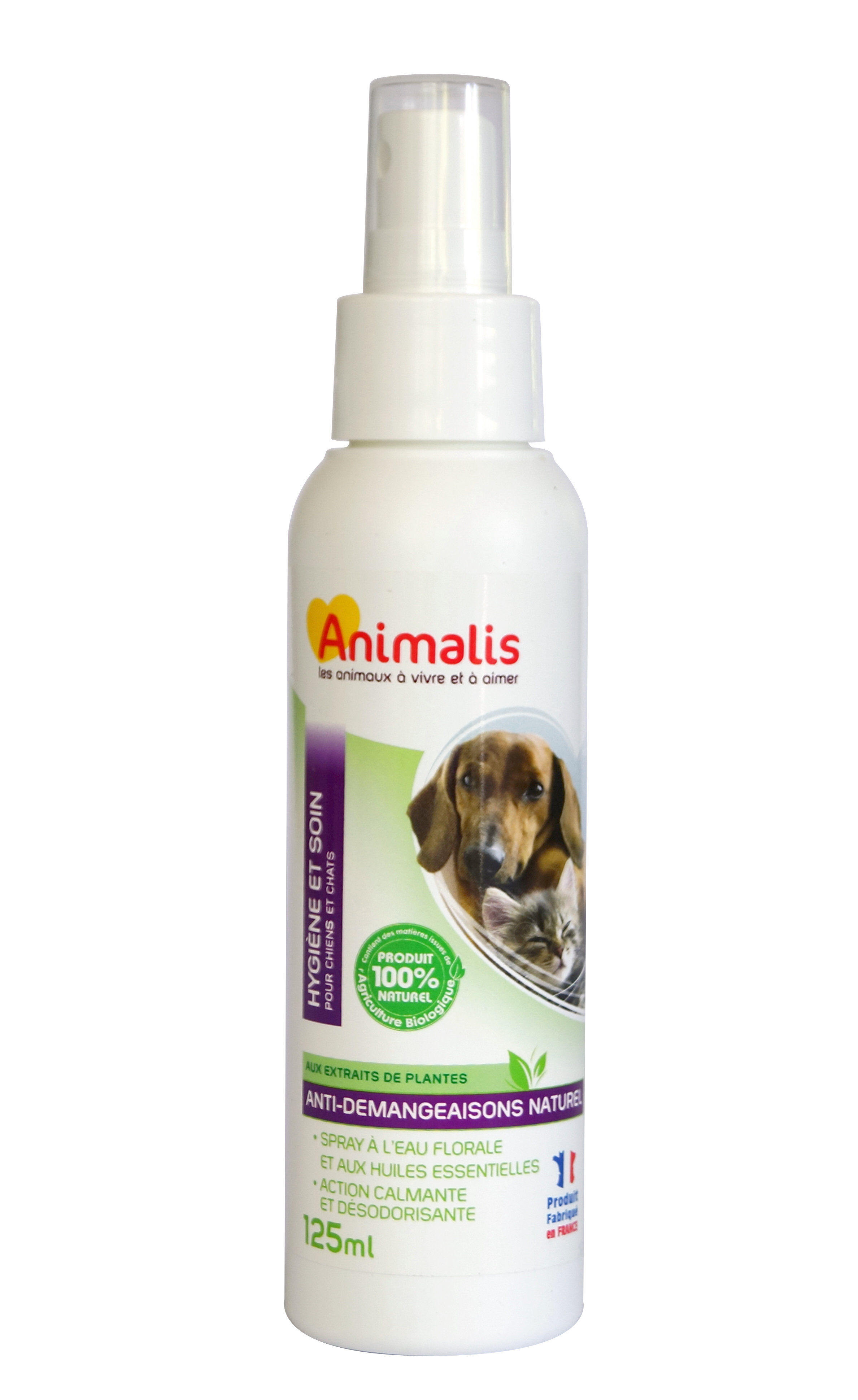 Animalis - Lotion en Spray Anti D&eacute;mangeaisons pour Chiens et Chats - 125ml Image num&eacute;ro 2
