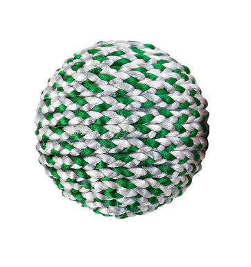 Wouapy - Balle Pelote Ruban Vert Noël pour Chiens - 22cm