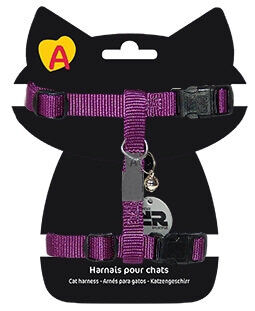 Animalis - Harnais Basic pour Chat - Violet Image num&eacute;ro 1