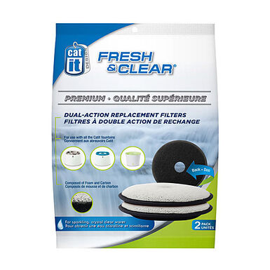 Catit - Lot de Recharge pour Fontaine à Chat Fresh & Clear pour Chat - x2