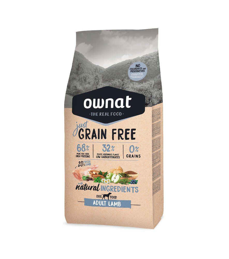 Ownat - Croquettes Just Grain Free Agneau pour Chiens - 3Kg Image num&eacute;ro 1