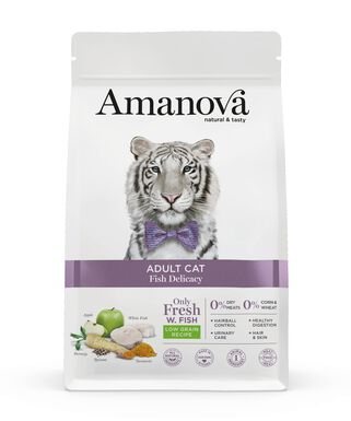Amanova - Croquettes Adult au Poisson pour Chiens - 6Kg