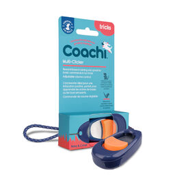 Coachi - Multi-Clicker Education pour Chiens - Bleu/Corail