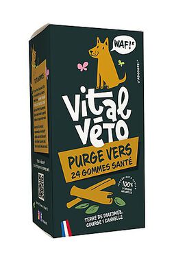 Vitalvéto - Gommes Santé Purge Vers pour Chien - 24g