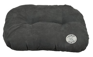 Bobby - Coussin Mousse Poilu Bicolor Noir pour Chiens