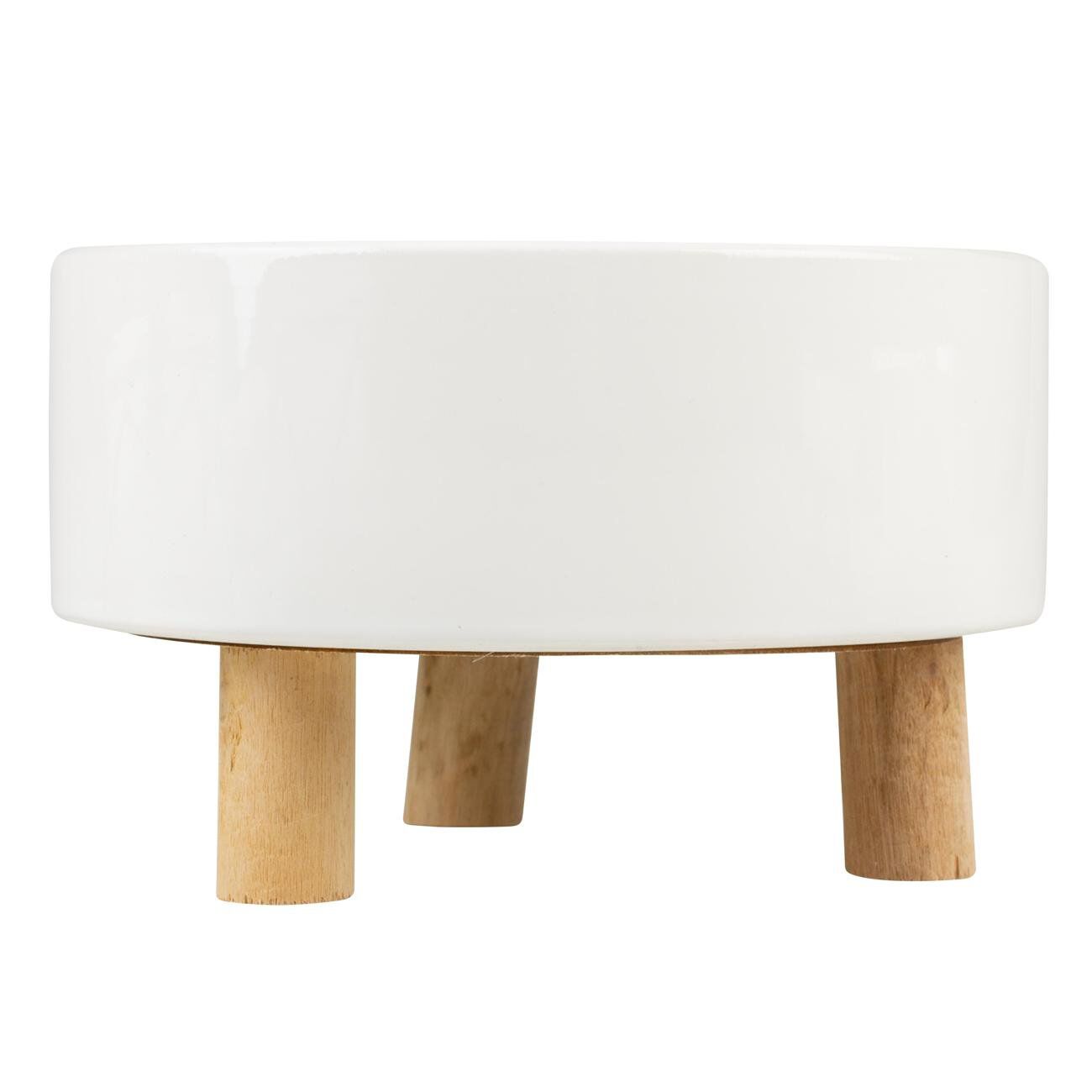 Duvoplus - Mangeoire C&eacute;ramique Blanc pour Chats - 200ml - 11,5x11,5x6cm Image num&eacute;ro 2