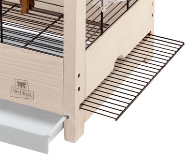 Ferplast - Cage Giulietta 5 pour Oiseaux Exotiques - Bois