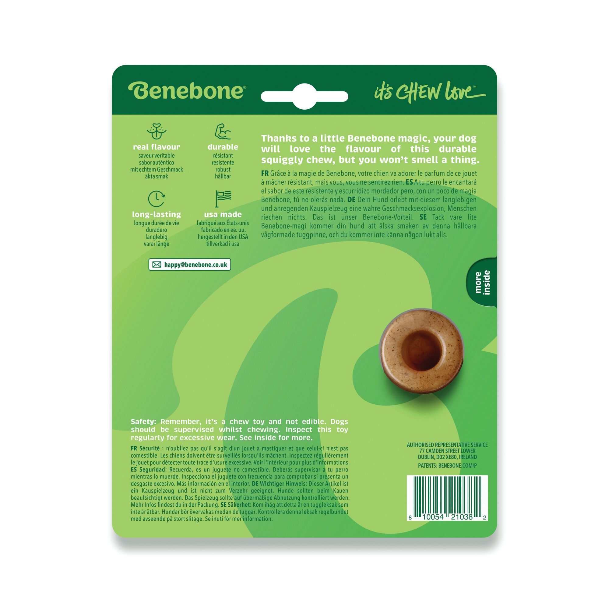 Benebone - Jouet Tripe Bone B&oelig;uf - S Image num&eacute;ro 2