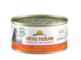 Almo Nature - Pâtée en Boîte HFC au Poulet et Carottes pour Chat - 70g
