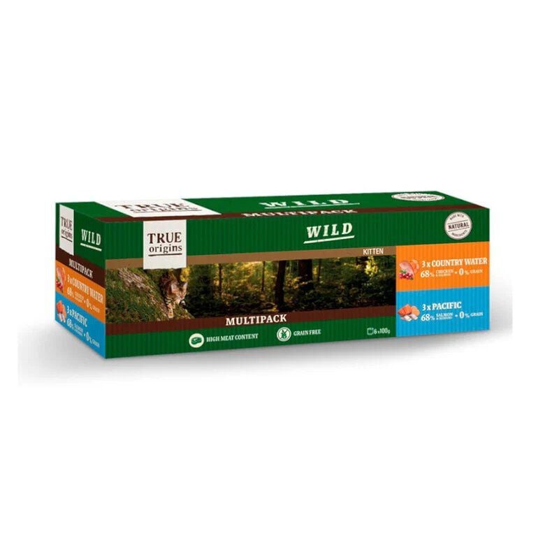 True Origins Wild - Multipack de P&acirc;t&eacute;es pour Chatons - 6x100G Image num&eacute;ro 1