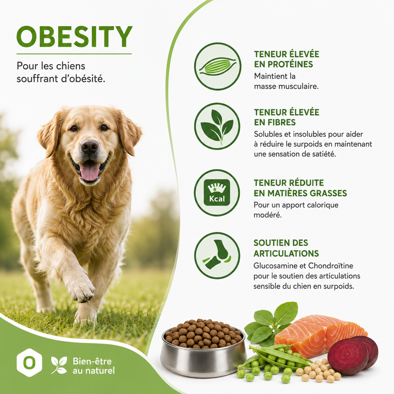 Nutrivia Vet - Croquettes Obesity pour Chiens - 1,5Kg Image num&eacute;ro 3