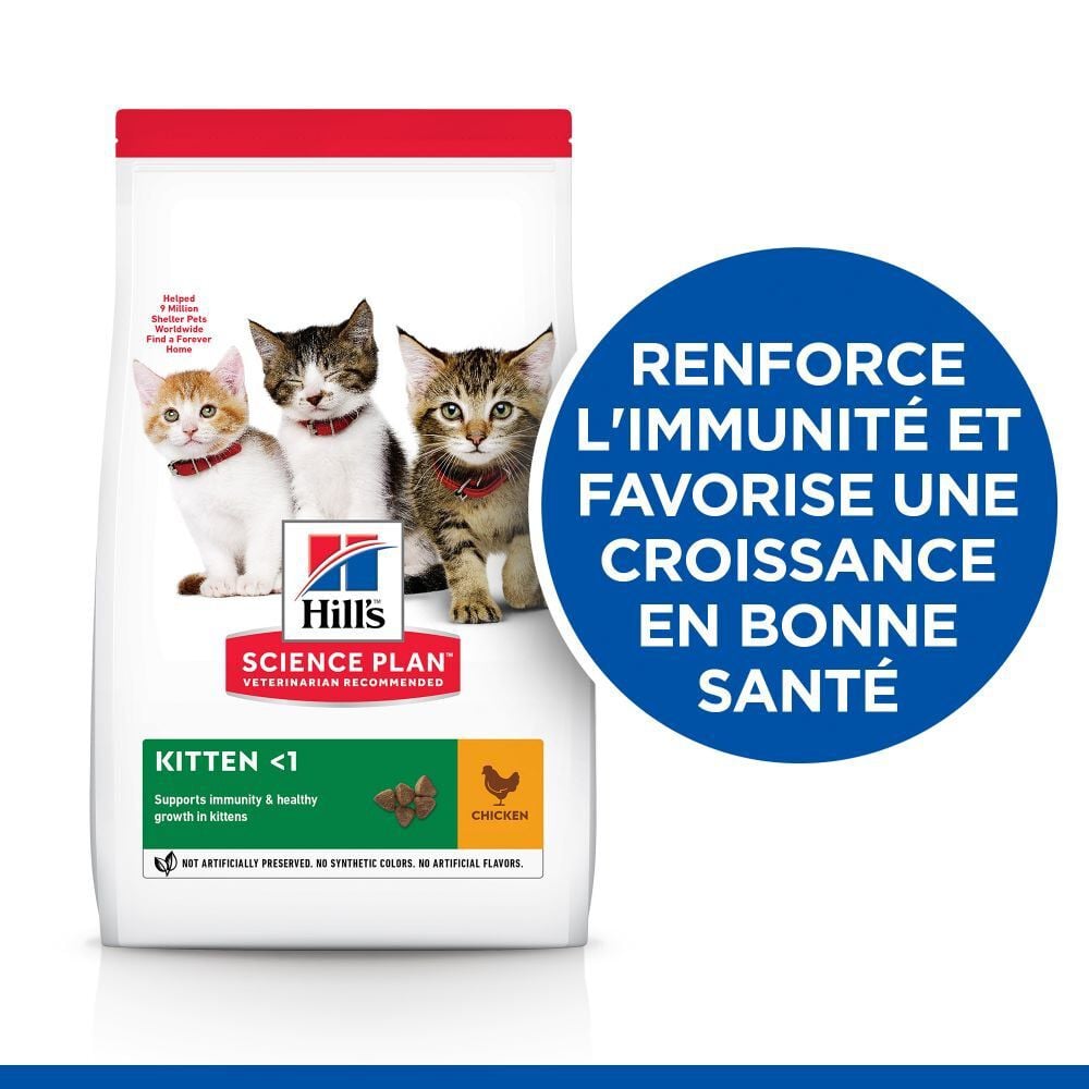 Hill's - Feline Kitten Poulet pour Chaton - 1,5Kg Image num&eacute;ro 2