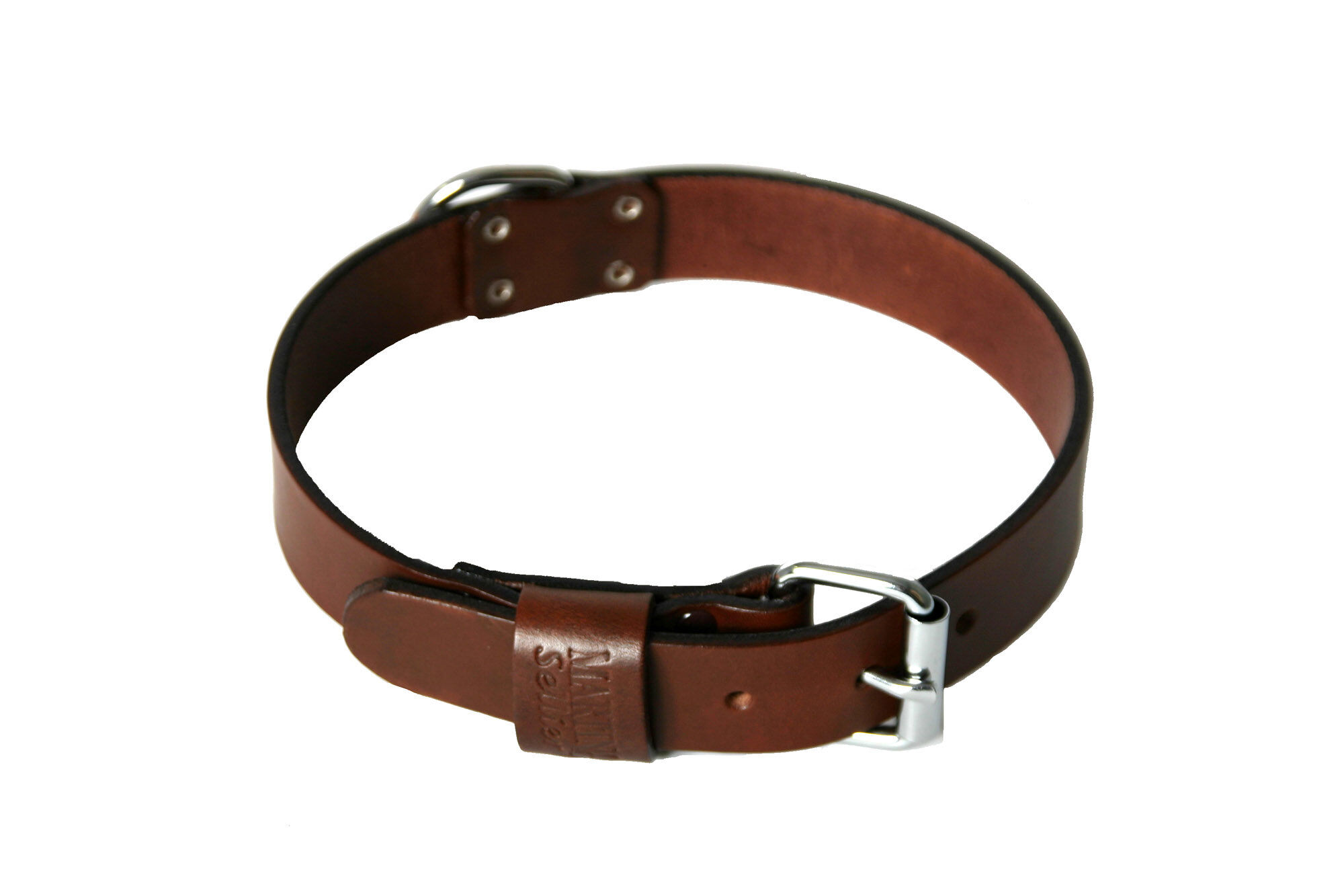 Martin Sellier - Collier avec Bord Rond Marron pour Chien - 35/70cm Image num&eacute;ro 1