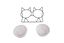 Leeby - Gamelle Double Sur&eacute;lev&eacute;e pour avec Bols en C&eacute;ramique pour Chats - 2x250ml Indicateur image num&eacute;ro 3