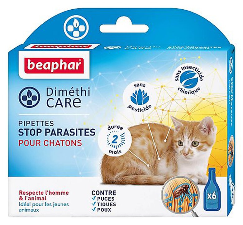 DiméthiCARE - Pipettes STOP Parasites pour Chaton - 6x0,75ml image number null
