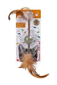Wouapy - Jouet Boule à plume pour Chat - M