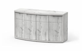 Aquatlantis - Meuble SUBLIME HORIZON 150 Chêne Blanc pour Aquarium - 150x54x83cm