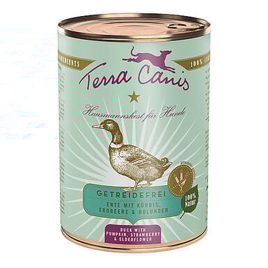 Terra Canis - Aliment Naturel sans Céréales au Canard pour Chiens - 400g