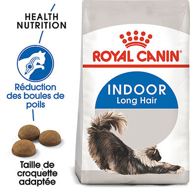 Royal Canin - Croquettes INDOOR LONG HAIR pour Chat d'Intérieur