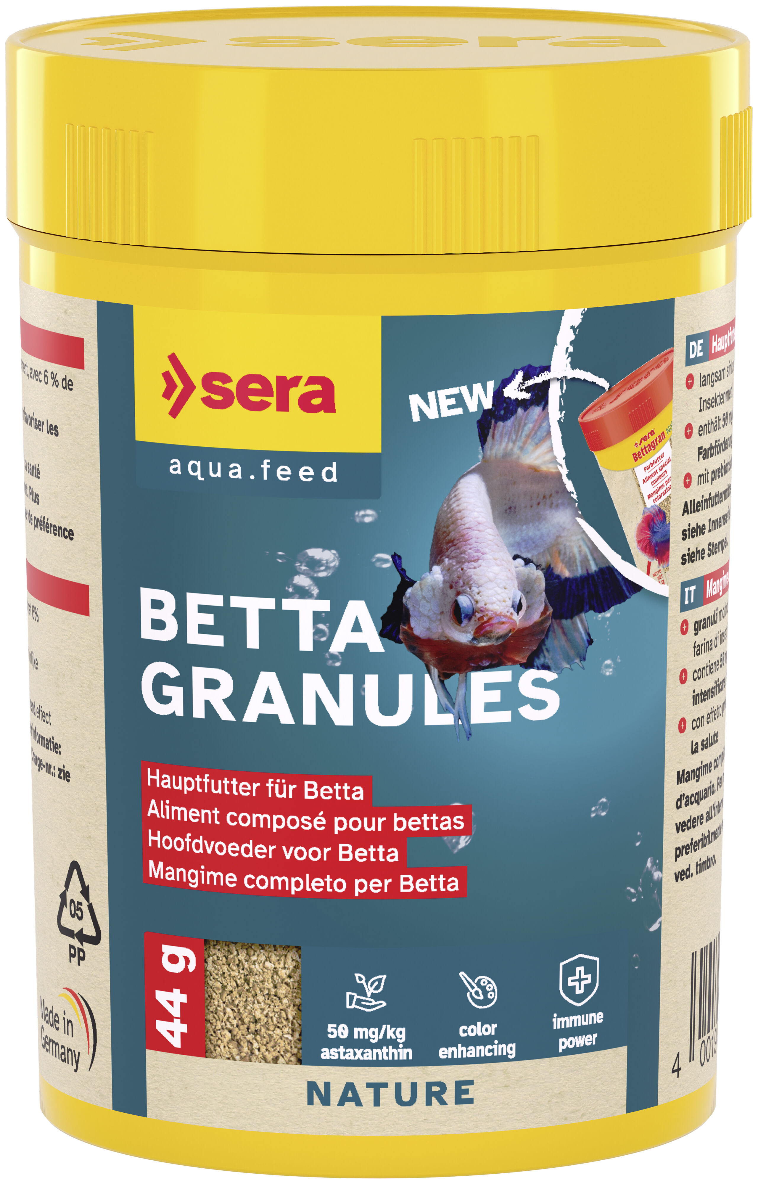 Sera - Aliment Compos&eacute; Betta Granules pour Bettas - 44g/100ml Image num&eacute;ro 1