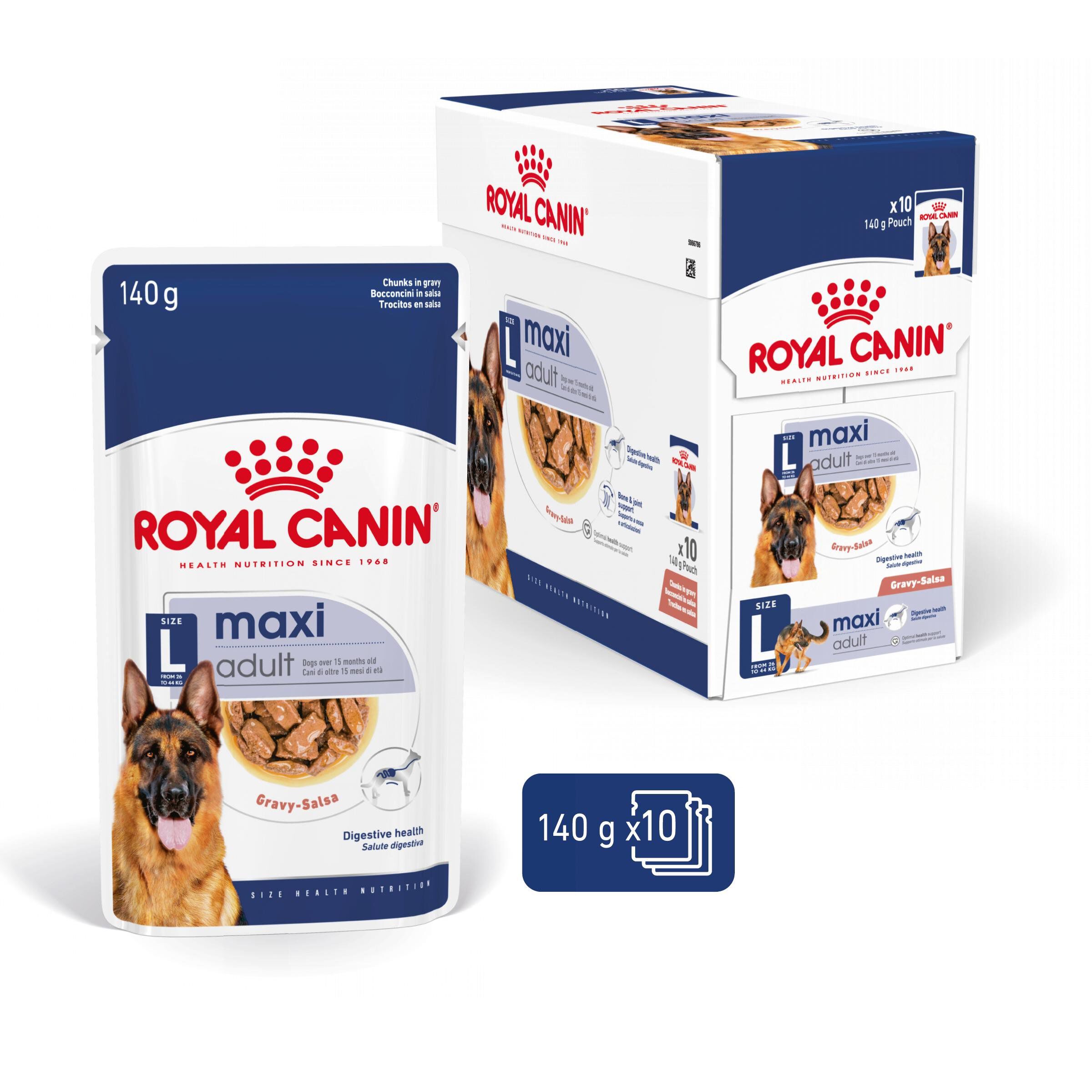 Royal Canin - Sachet Fraicheur Maxi Adult En Sauce Pour Chien De Grandes Races - 10x140g Image num&eacute;ro 3