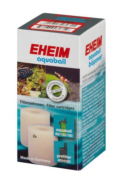 Eheim - Cartouche Filtrante pour Filtre d'Aquarium Aquaball et Biopower - x2 Image num&eacute;ro 1