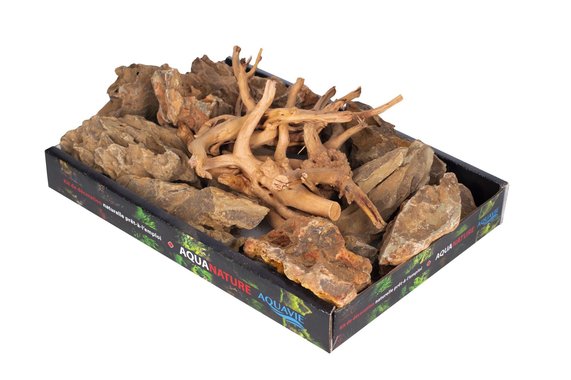 Aquavie - D&eacute;coration Vigne et Pierre Orang&eacute; pour Aquarium Image num&eacute;ro 1