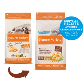 Nature's Variety - Croquettes Healthy Grains Puppy Au Poulet Pour Chiens - 3kg
