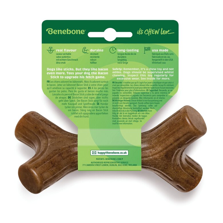 Benebone - Jouet Os A Macher Bacon Sticks  - S Image numéro 2 Benebone - Jouet Os A Macher Bacon Sticks  - S Image numéro 2