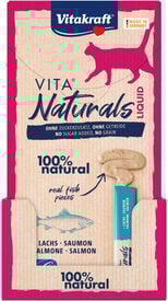 Vitakraft - Friandises Liquid VitaNaturals au Saumon pour Chats - 5x15g