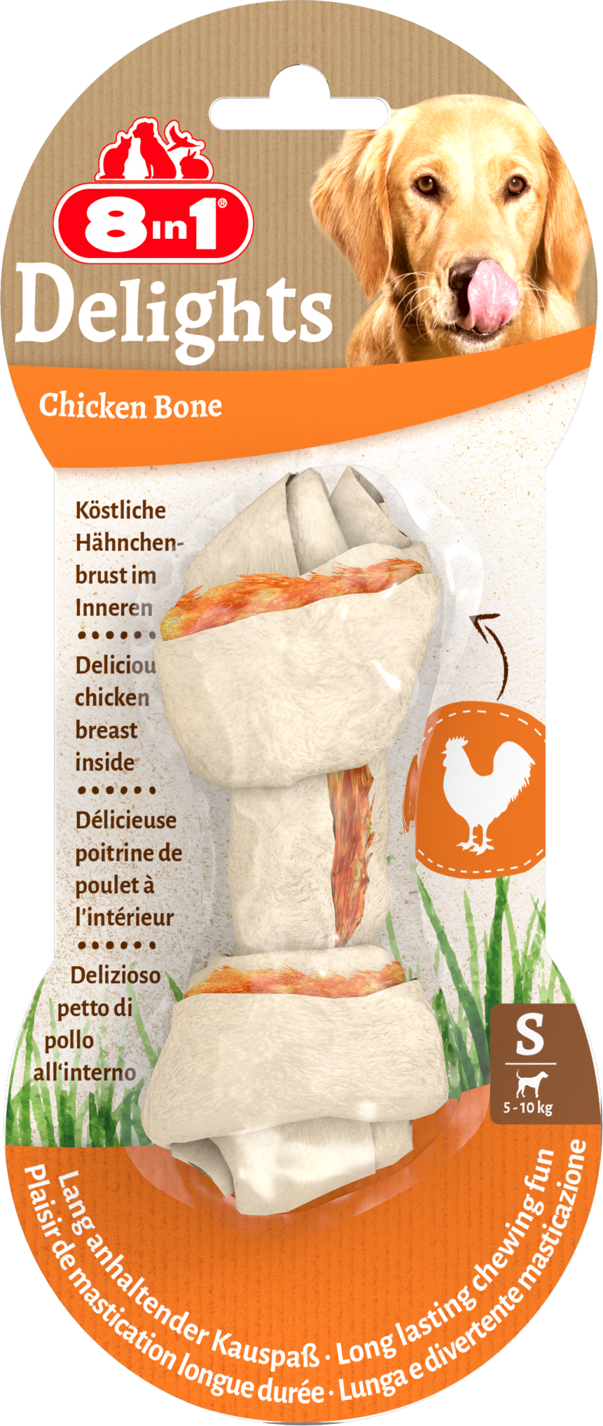 8in1 - Os Friandise Delights au Poulet pour Chiens - S Image num&eacute;ro 2