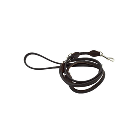 Comme Un Roi - Laisse Cuir Ajustable So Chic Marron pour Chien et Chat - 220cm