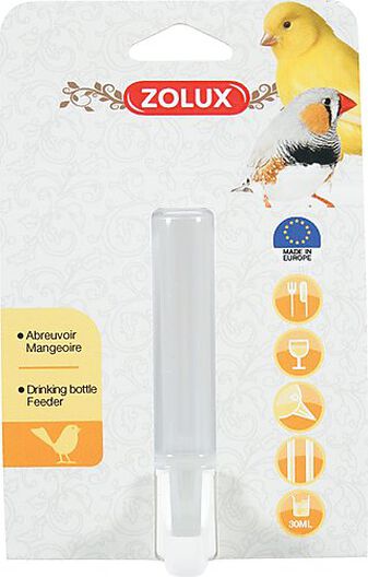 Zolux - Abreuvoir 2 en1 pour Oiseaux à Bec droit - 30ml image number null
