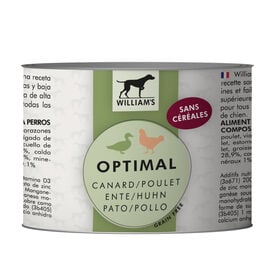 William's - Pâtée OPTIMAL au Canard et Poulet pour Chien