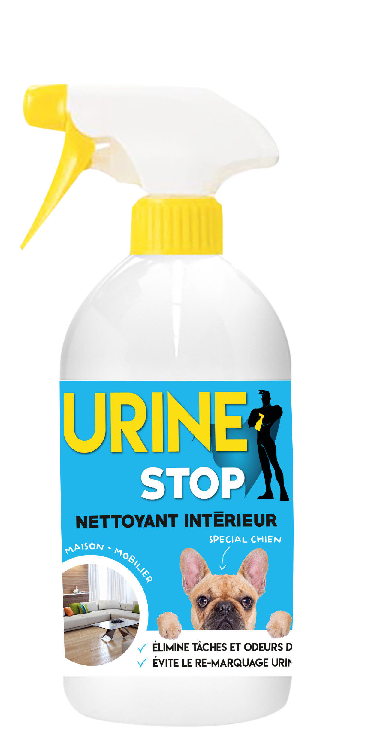 DeBonPoil - Spray Nettoyant Sp&eacute;cial Urine Int&eacute;rieur & Ext&eacute;rieur pour Chiens - 500ml Image num&eacute;ro 1