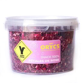 Orycs - Snack Naturel de Pétales de Rose pour Rongeurs - 50g