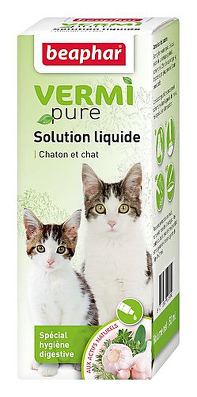 Beaphar - Solution Liquide Digestive Vermi Pure pour Chat et Chaton - 50ml image number null