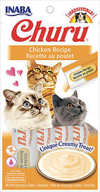 Inaba - Friandises Churu Recette au Poulet pour Chats - 4x14g