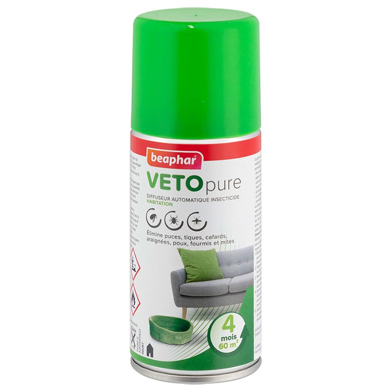 Beaphar - VETOpure diffuseur automatique insecticide Habitat 60m² - 150 ml image number null