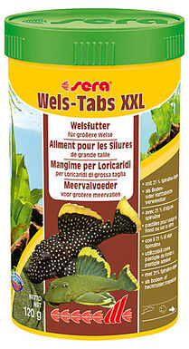 Sera - Aliments Wels-Tabs XXL pour les Silures de Grande Taille - 250ml