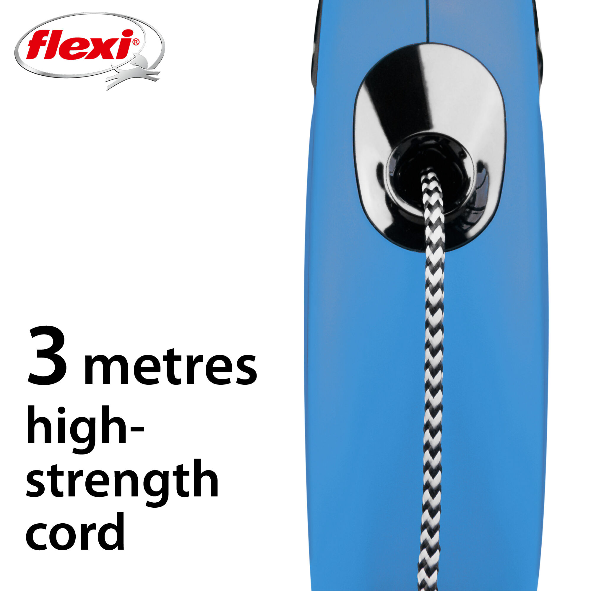 Flexi - Laisse XS pour Chat de 3m - Bleu Image num&eacute;ro 2