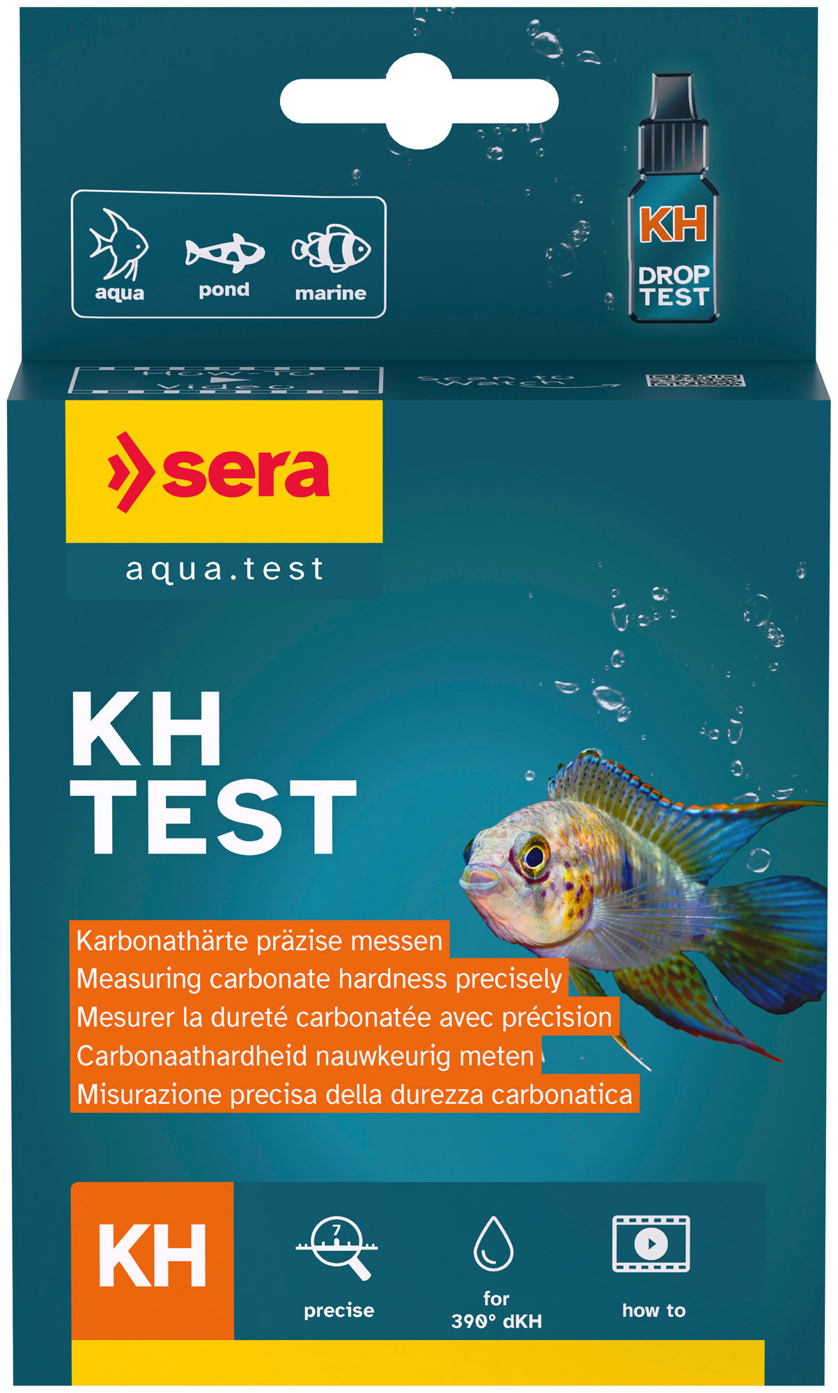 Sera - Test de Duret&eacute; Carbonat&eacute;e kH Test pour Aquarium - 15ml Image num&eacute;ro 1