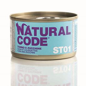 Natural Code - Pâtée Thon et Courgettes ST01 pour Chats - 85g