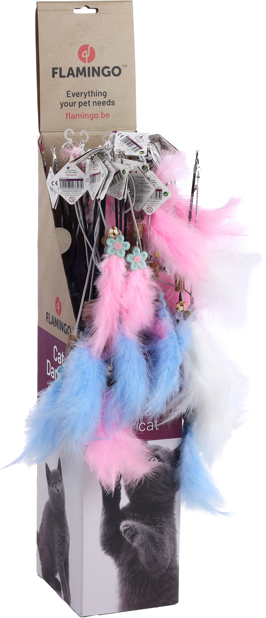 Flamingo - Jouet Canne &agrave; P&ecirc;che T&eacute;lescopique + Plume Krupta - 57x30x15cm Image num&eacute;ro 7