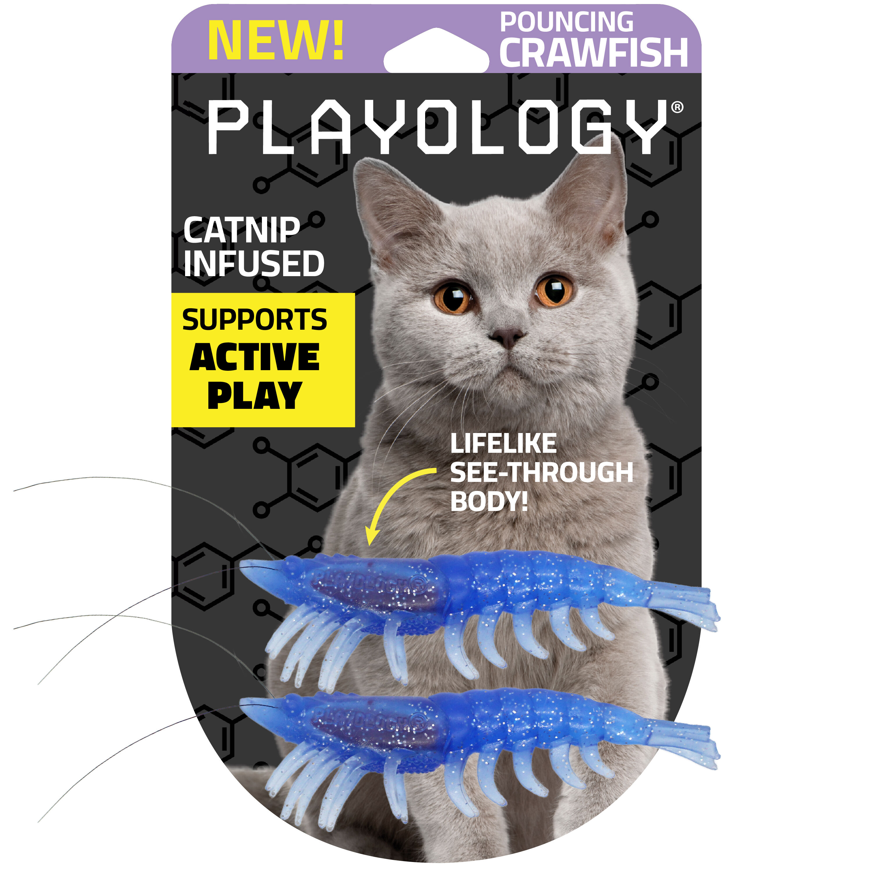 Playology - Jouet Pack Economique d'Ecrevisses pour Chats Image num&eacute;ro 1